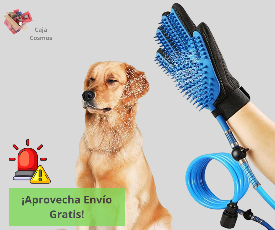 Guante Masajeador Baño Mascotas